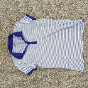 3/$30 Nike Golf women's striped polo dri-fit shirt L